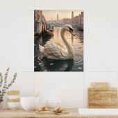 Mozzarella Zwanenmeer Poster (Keuken)