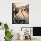 Mozzarella Zwanenmeer Poster (Thuiskantoor)