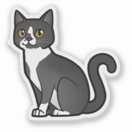 Mozzie Cat Sticker (Voorkant)