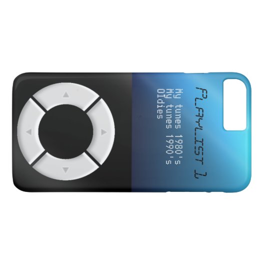 MP3-speler ontwerp Case-Mate iPhone Case (Achterkant (Horizontaal))