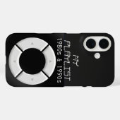 MP3-spelerontwerp Case-Mate iPhone Case (Achterkant (horizontaal))