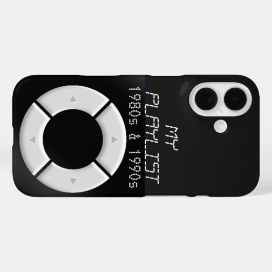 MP3-spelerontwerp Case-Mate iPhone Case (Achterkant (horizontaal))