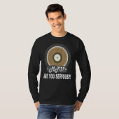 Mp3 verzamelt u serieus vinyl? t-shirt (Voorkant volledig)