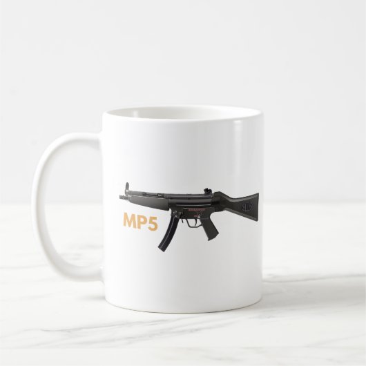 MP5 Submachine Pistool Koffiemok (Links)