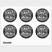 MP 40-Sticker Ronde Sticker (Vel)