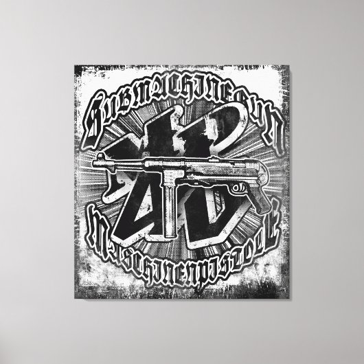 MP 40 uitgerekt canvas (Voorkant)