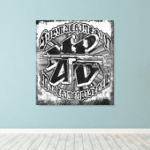 MP 40 uitgerekt canvas Afdruk (Insitu (Houten vloer))