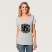 MP 40 Vrouwen Hanes Nano V-hals T-shirt (Voorkant volledig)