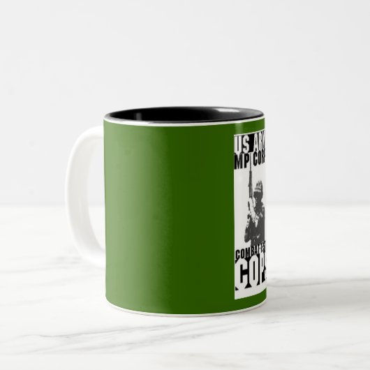 MP's Tweekleurige Koffiemok (Voorkant links)