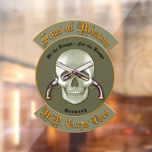 MP Corps Vets Window Cling Raamsticker
