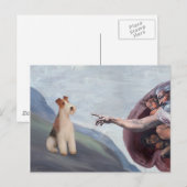 MP-God's Wire Fox Terrier (M) Briefkaart (Voorkant / Achterkant)