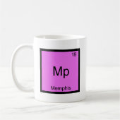 Mp - Memphis Funny Chemistry Element Symbol T-shir Koffiemok (Links)
