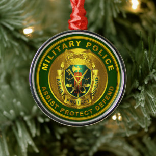 MP Militaire Politie Kerstmis Metalen Ornament