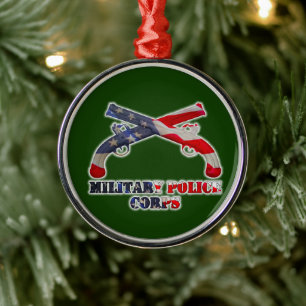 MP Militaire Politie Kerstmis Metalen Ornament