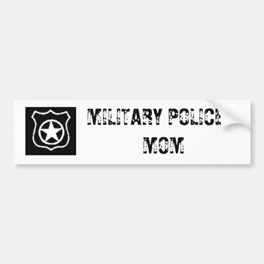 MP, MILITAIRE POLITIE MOM BUMPERSTICKER (Voorkant)