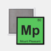 Mp - Mount Pleasant South Carolina Chemistry City Magneet (Voorkant / Achterkant)