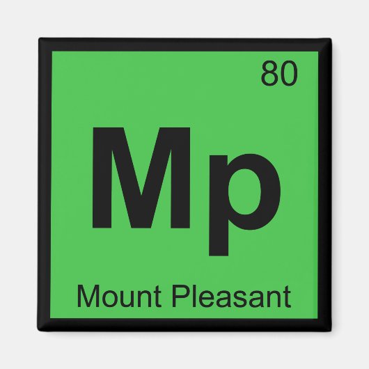 Mp - Mount Pleasant South Carolina Chemistry City Magneet (Voorkant)