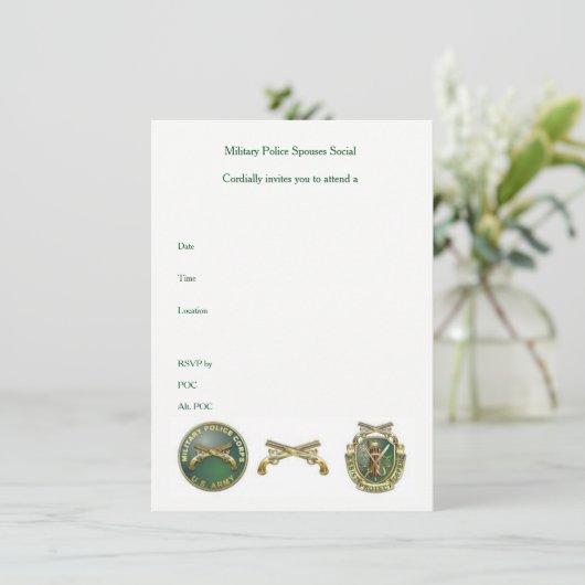 MP Spouse Social Invision Kaart (Staand voorkant)