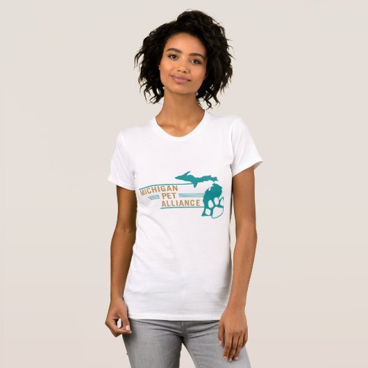 MPA Bella + Canvas Vrouwen Slim Fit T-shirt (Voorkant volledig)