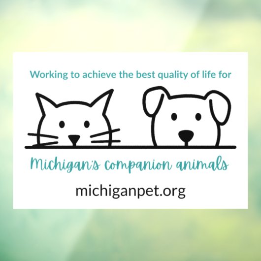 MPA Companion Animals Window Cling Raamsticker (Vel 3)