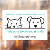 MPA Companion Animals Window Cling Raamsticker (Vel 2)