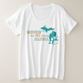 MPA Dames Plus Maat T-shirt (Design voorkant)