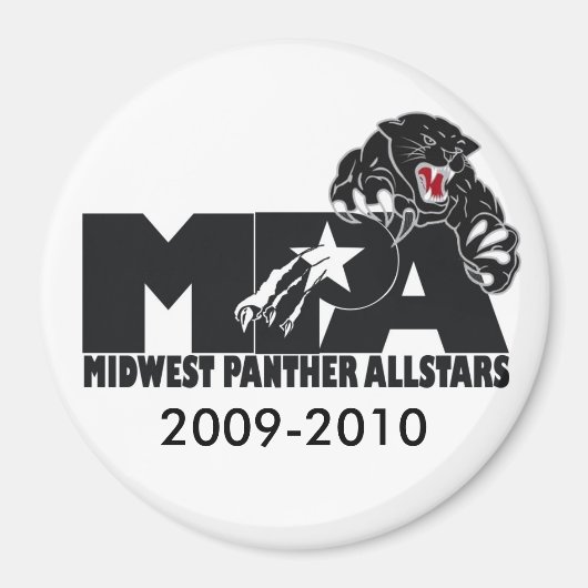 MPA logo zwart-wit magnent Magneet (Voorkant)