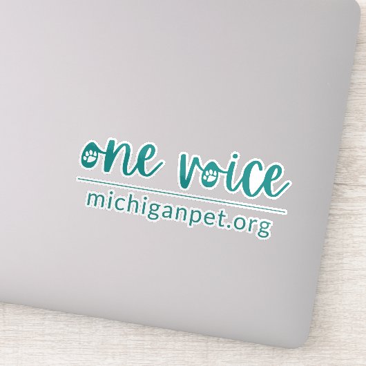 MPA One Voice op maat gesneden vinyl Stickers (Detail)