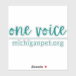 MPA One Voice op maat gesneden vinyl Stickers