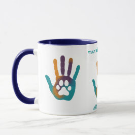 MPA One Voice Paw Print in Hand Print Koffiebekers Mok