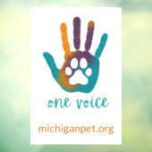 MPA One Voice Window Cling Raamsticker (Vel 3)