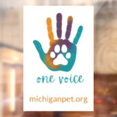 MPA One Voice Window Cling Raamsticker (Vel 2)