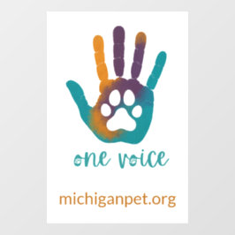 MPA One Voice Window Cling Raamsticker