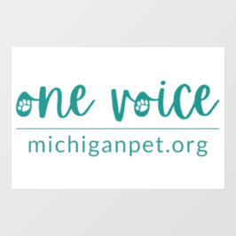 MPA One Voice Window Cling Raamsticker