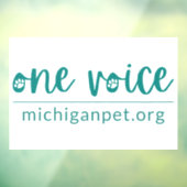 MPA One Voice Window Cling Raamsticker (Vel 3)