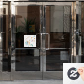 MPA Paardebloem Paw Drukt Venster Koorden Raamsticker (Kantoordeur)