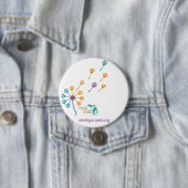 MPA Paardebloem Paw Print Button (In situ)