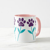 MPA Tulip Paw Drukt Koffiebekers Mok (Voorkant rechts)