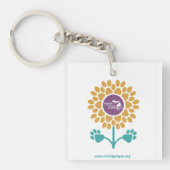 MPA Zonnebloem Paw Prints Sleutelhanger (Voorkant)