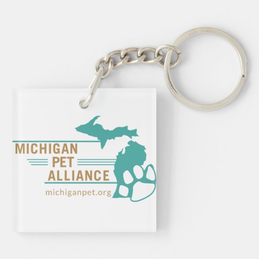 MPA Zonnebloem Paw Prints Sleutelhanger (Achterkant)