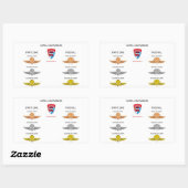 MPAA Jumpwings Rechthoekige Sticker (Vel)