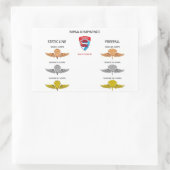 MPAA Jumpwings Rechthoekige Sticker (Tas)