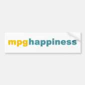 MPG Happiness Bumpersticker (Voorkant)