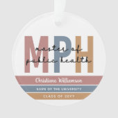 MPH Master of Public Health Afstudeerder op maat Ornament (voorkant)