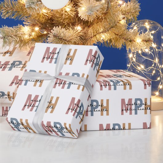 MPH Master of Public Health Afstuderen Cadeaupapier (Feestdagen)