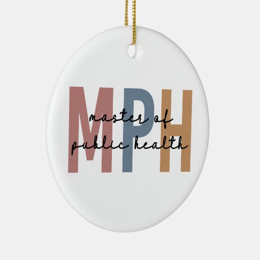 MPH Master of Public Health Afstuderen Keramisch Ornament (Rechts)