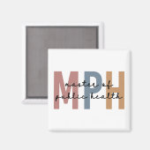 MPH Master of Public Health Afstuderen Magneet (Voorkant / Achterkant)