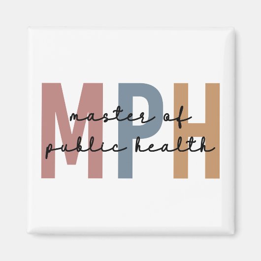 MPH Master of Public Health Afstuderen Magneet (Voorkant)