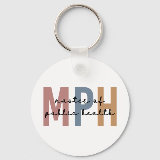 MPH Master of Public Health Afstuderen Sleutelhanger (Voorkant)
