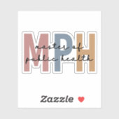 MPH Master of Public Health Afstuderen Sticker (Vel)